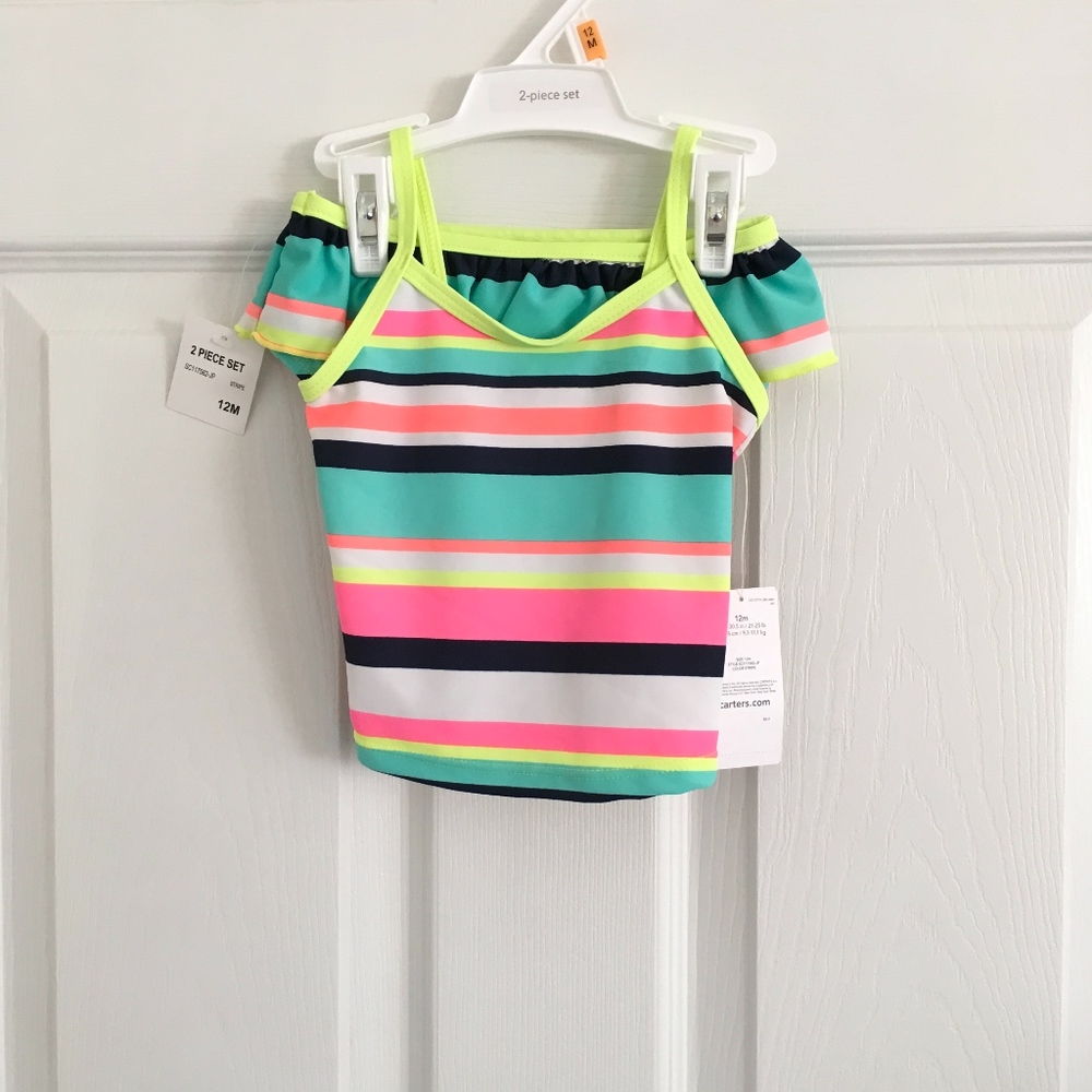Carter's Striped Tankini Swimsuit Set